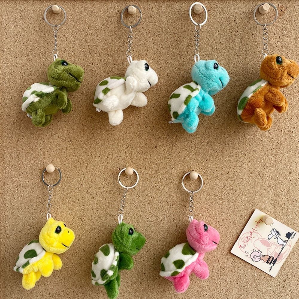 DFDFF PP Cotton Turtle Plush Pendant Plush Turtle Turtle Plush Keychain Cute Plush Key Chain Bag Accessories