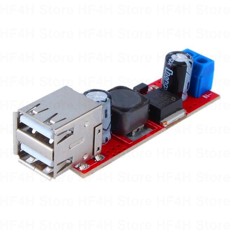 3a Dual Usb 6v-40v To 5v Step-Down Power Dc Charger Converter Module Voltage Regulator For Vehicle Lm2596 Buck. 