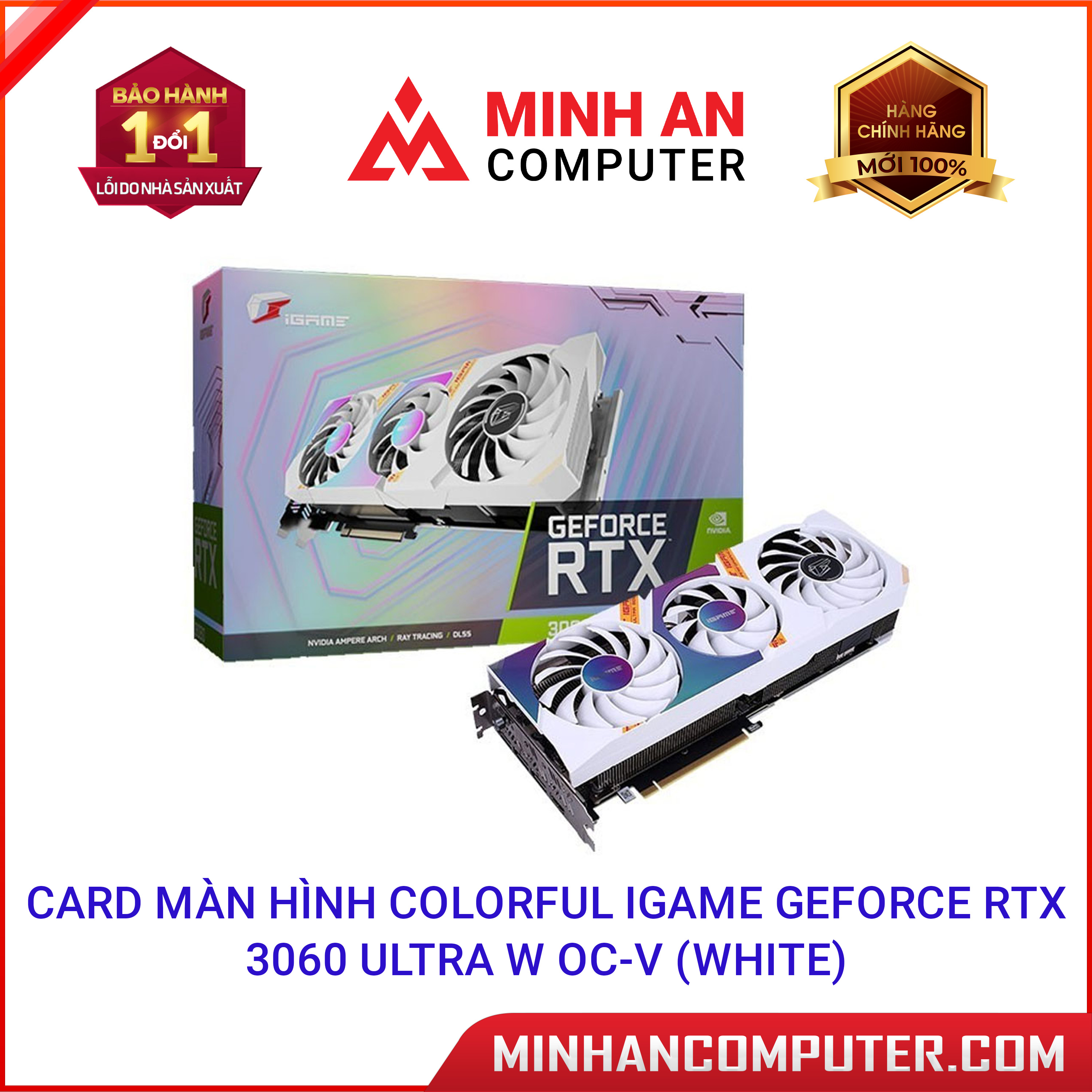 VGA COLORFUL iGame GeForce RTX 3060 Ultra W OC 12G-V thumbnail