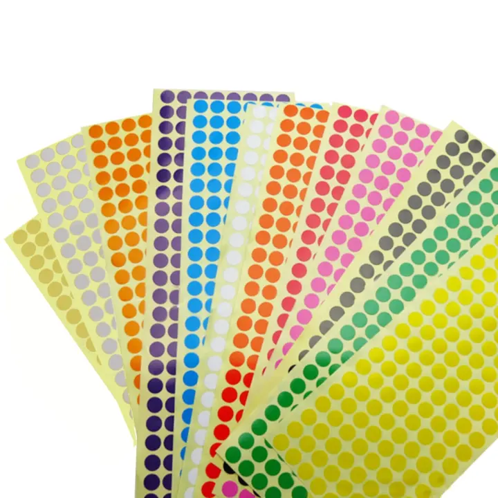 round color coding labels