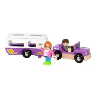 toy camper trailer and truck