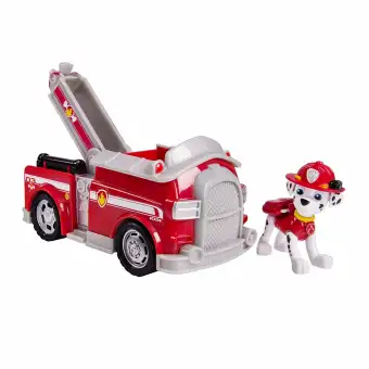 paw patrol marshall and fire truck