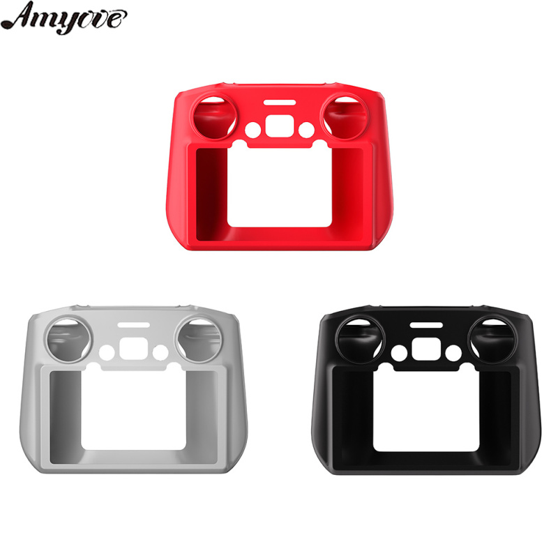 Protective Case Silicone Skin Cover Compatible For Dji Mini 3 Pro Rc With Screen Remote Control Dust Cover