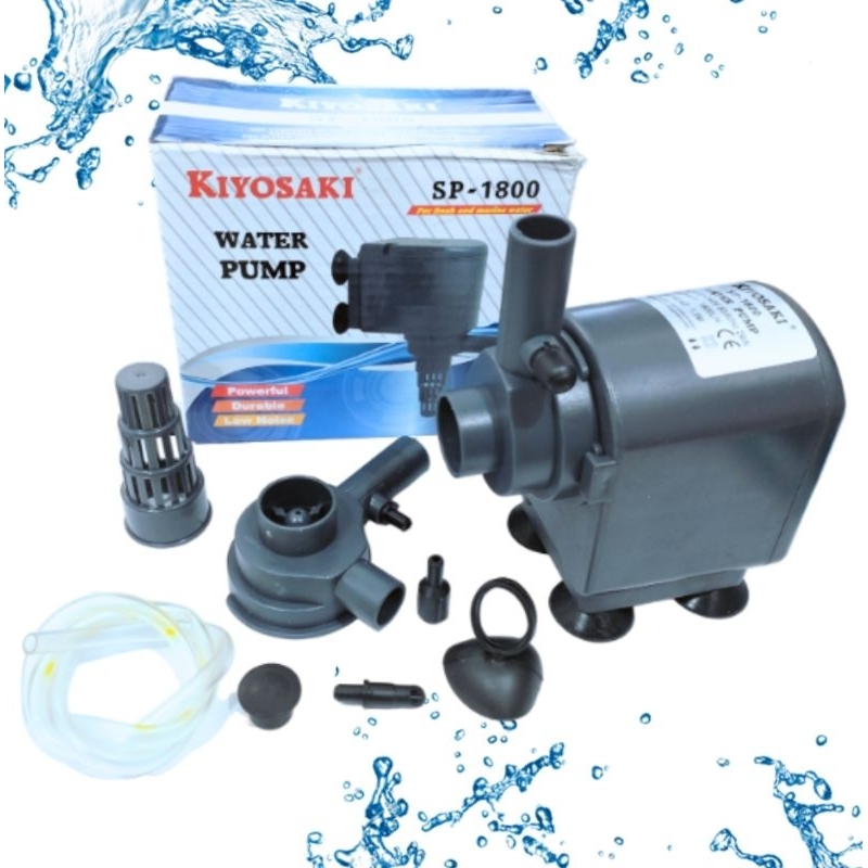 Pompa aquarium air mancur hidroponik KIYOSAKI SP 1800