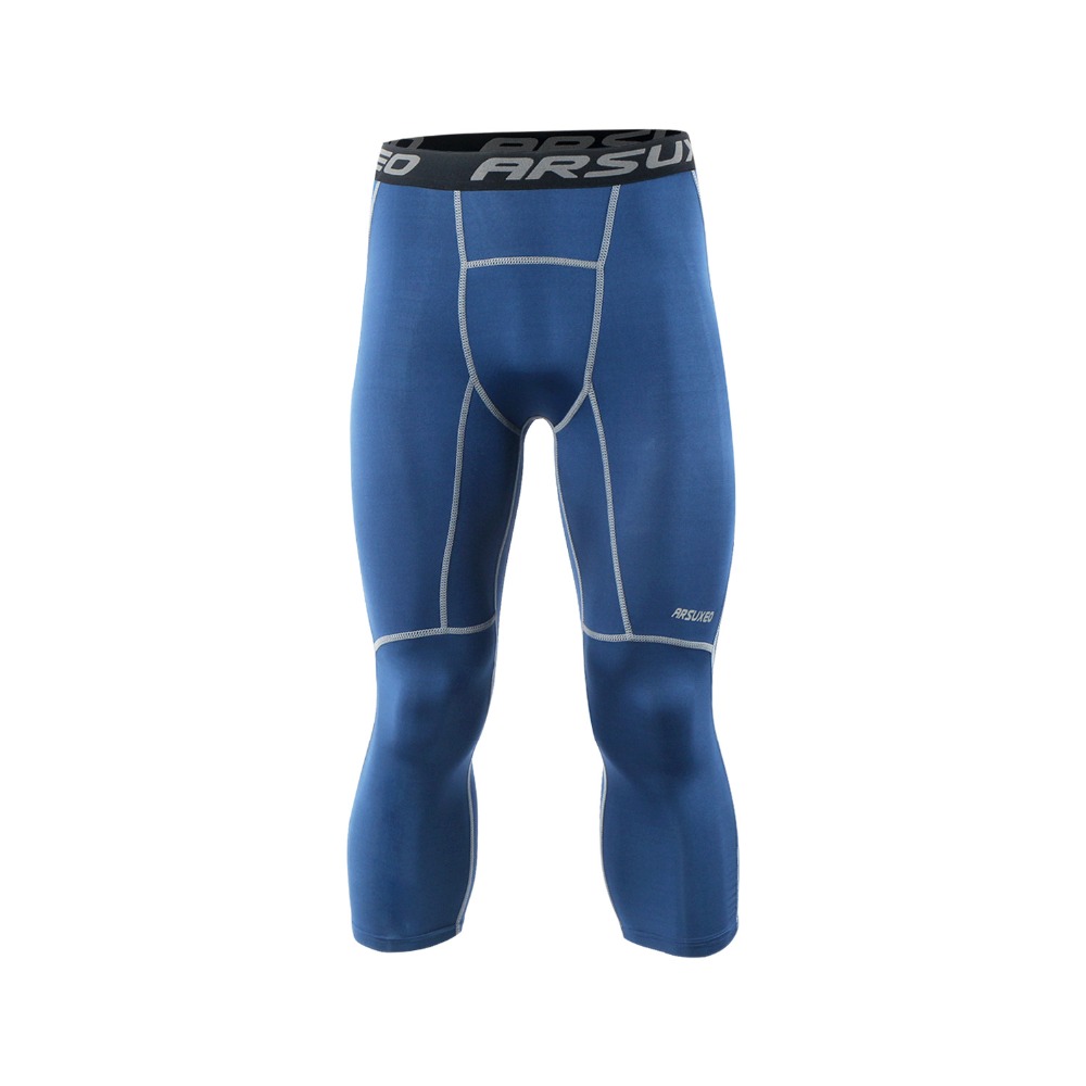 %E3%80%90Salt%20&%20Story%E3%80%91Arsuxeo%20Men's%20Sports%20Compression%20Tights%20Base%20Layer%20Running%20Tights%203/4%20Trousers%20Gym%20Fitness%20Active%20Training%20Exercise%20Pants%20K75%20-%20Image%205