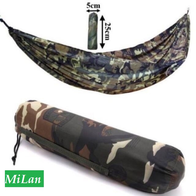 Võng Vải Dù Thái Lan Kèm Túi Rút Du Lịch Gọn Gàng