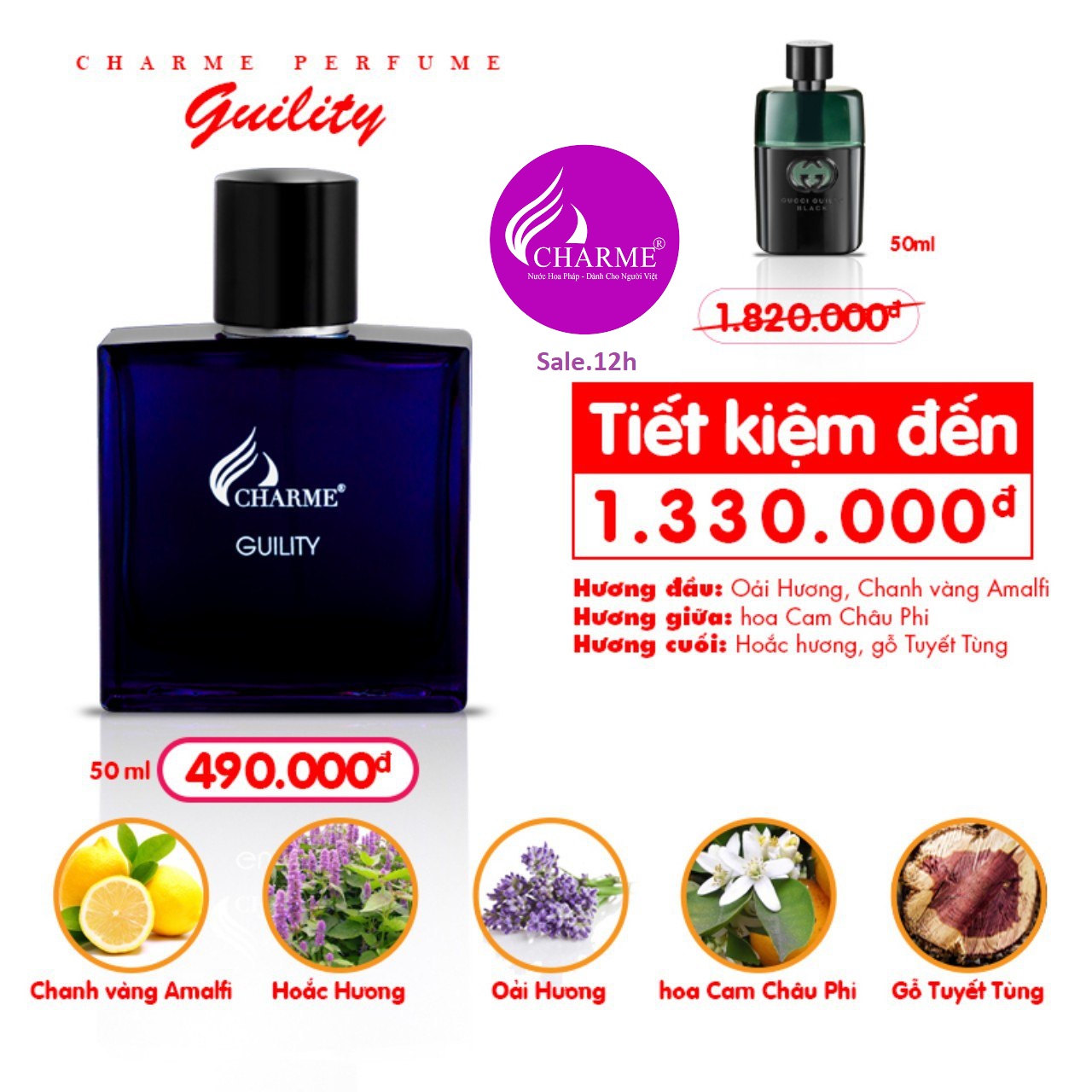 Nước Hoa Charme_Guility 50ml