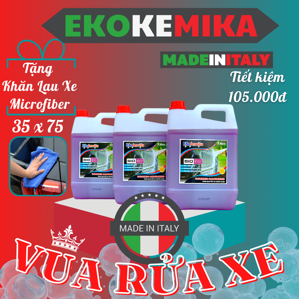 Nước Rửa Xe Không Chạm Siêu Sạch Ekokemika Bio 30