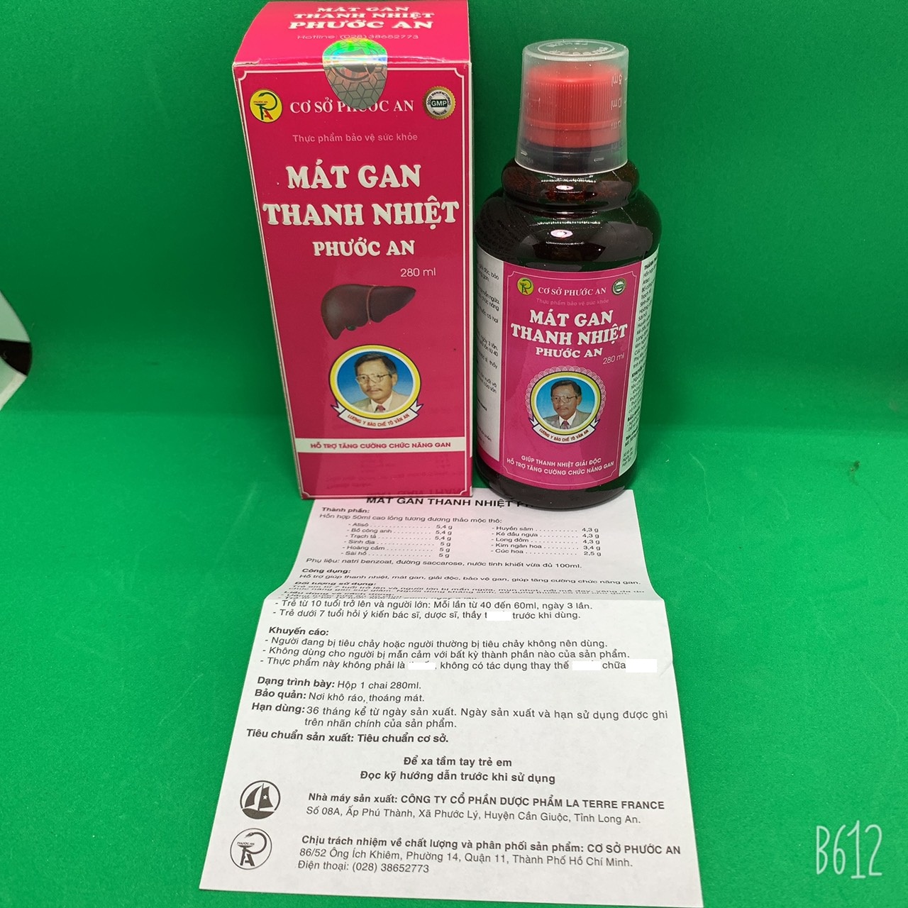 MÁT GAN THANH NHIỆT PHƯỚC AN 280ML (Hỗ trợ thanh nhiệt, mát gan, giải độc, bảo vệ gan,...)