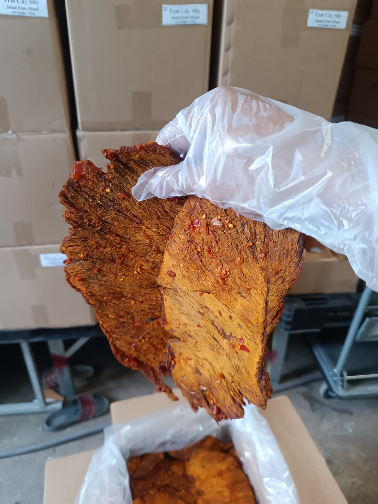 Khô Bò Miếng 250g Siêu Ngon đồ ăn vặt