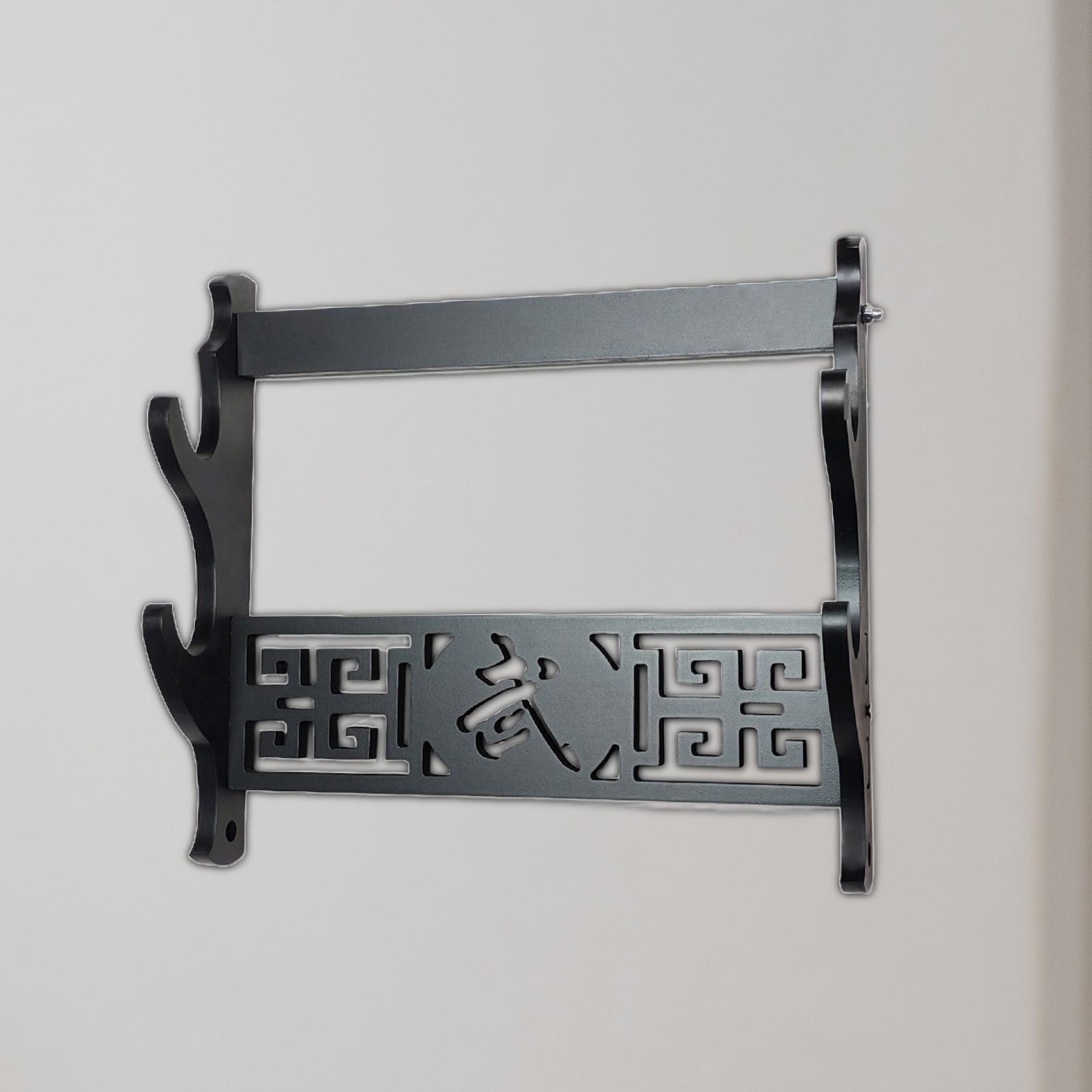 Baoblaze Wall Mounted Sword Hanger Sword Holder for Sturdy Malls Housewarming Gift