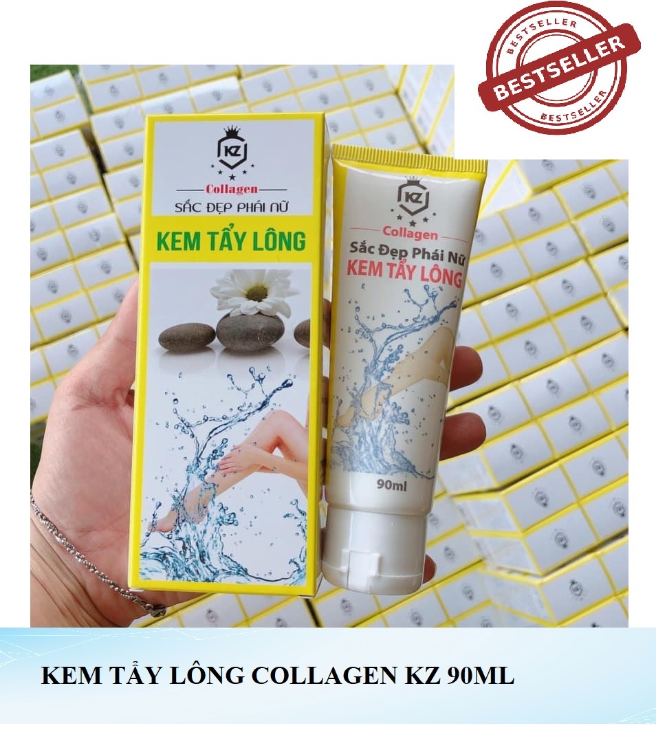 Kem Tẩy Lông Collagen KZ 90ml - Mẫu mới