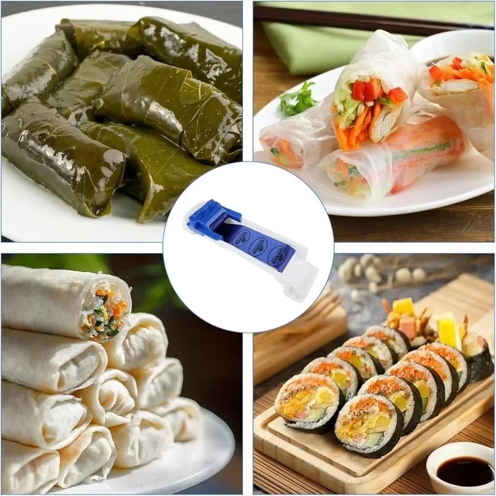Vegitable Roll Machine New DIY Vegetable Meat Rolling Machine Kitchen Gadget Portable Stuffed ...
