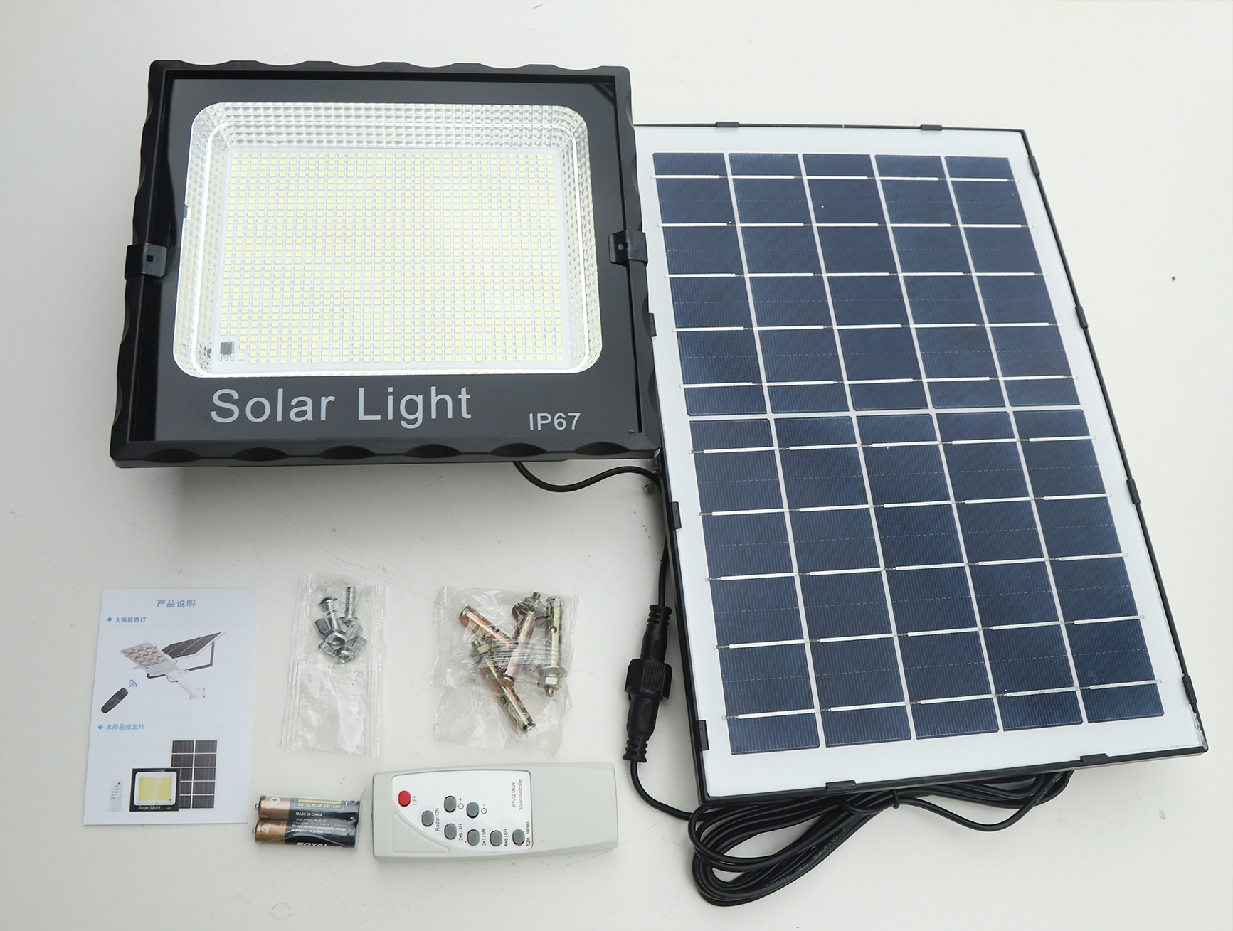 Đèn pha led Năng Lượng Mặt Trời 300w