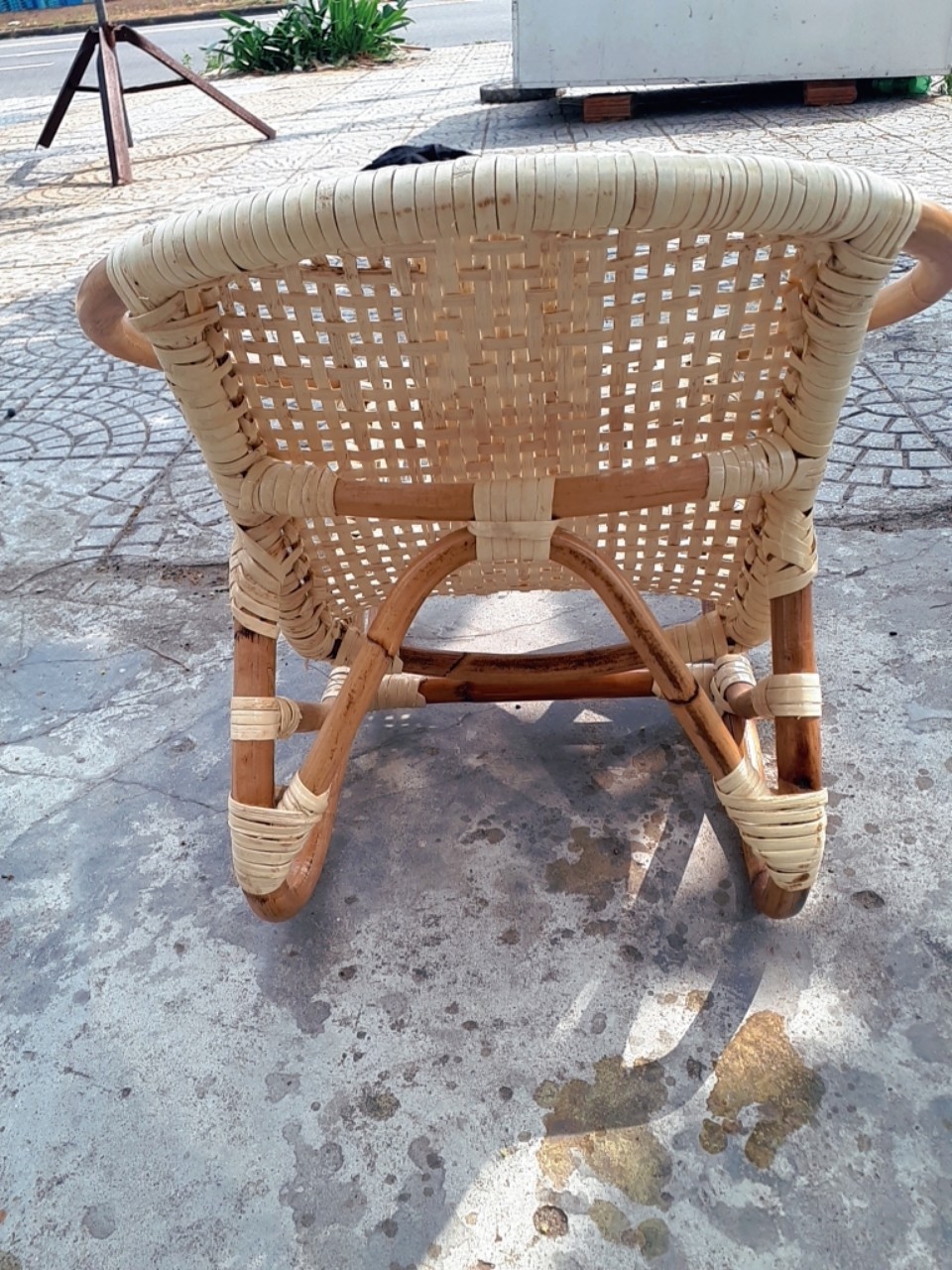 Rattan kids chair for relaxing time