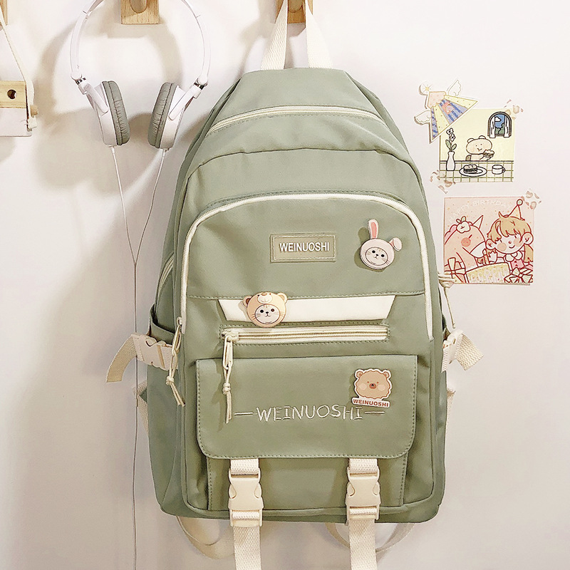 IP Large-capacity schoolbag junior high school students girls college students backpack high school students backpack