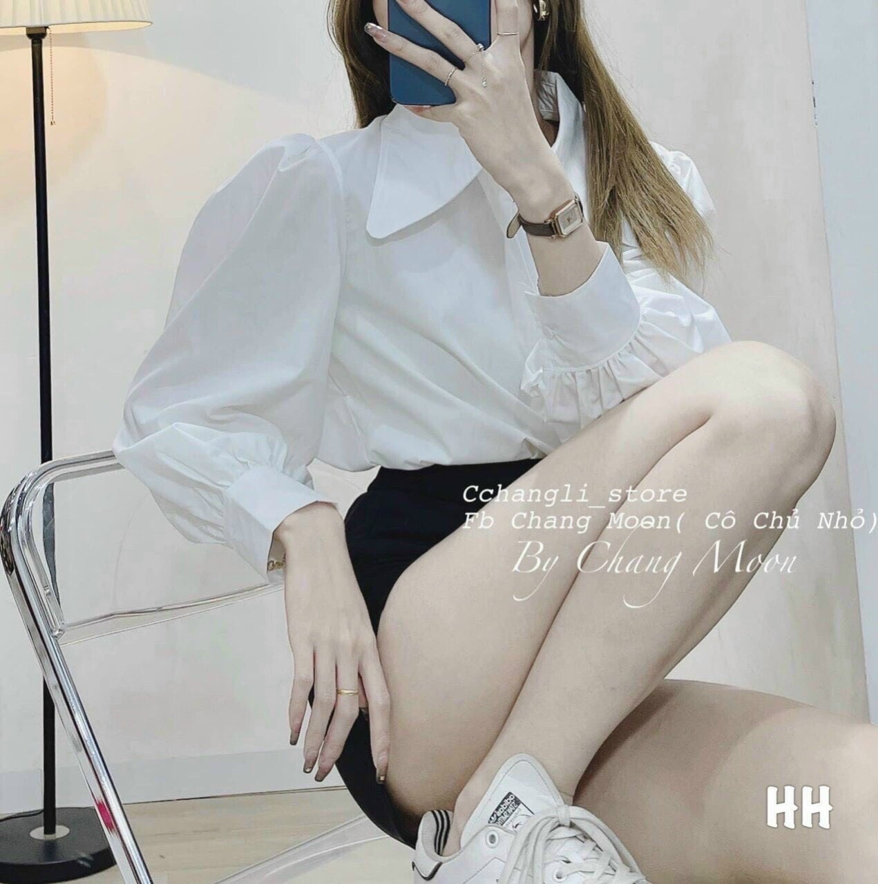 [Voucher 50k Freeship Max 0 đồng toàn quốc] ÁO TIỂU THƯ HAI MÀU HỒNG, TRẮNG, ÁO SƠ MI TAY PHỒNG, ÁO KIỂU CÀI NÚT, ÁO SƠ MI MẶC ĐI LÀM HÀNG CHẤT ĐẸP