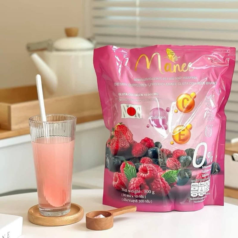 MANEE GLUTA COLLAGEN - Boîte De 30 Sachets - Complément Alimentaire - Neuf Sous Emballage