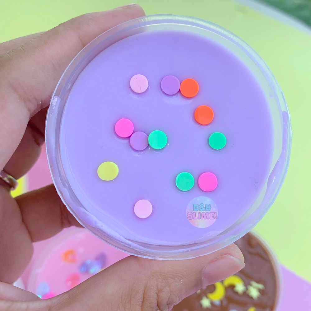 Basic slime hũ bánh flan - được chọn màu có kèm charm