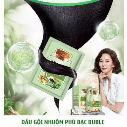 Dầu Gội Phủ Bạc Bubble - PHỦ XANH TÓC BẠC