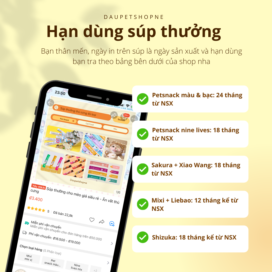 combo 10 súp thưởng Cat Food dành cho mèo