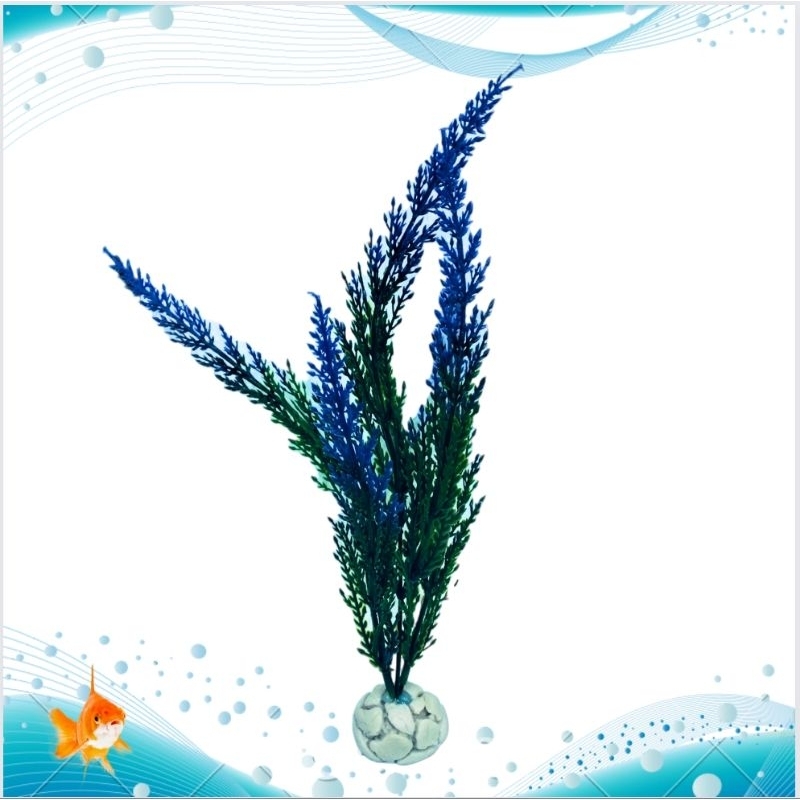 Hiasan Dekorasi Aquarium Aquascape model TANAMAN PADI