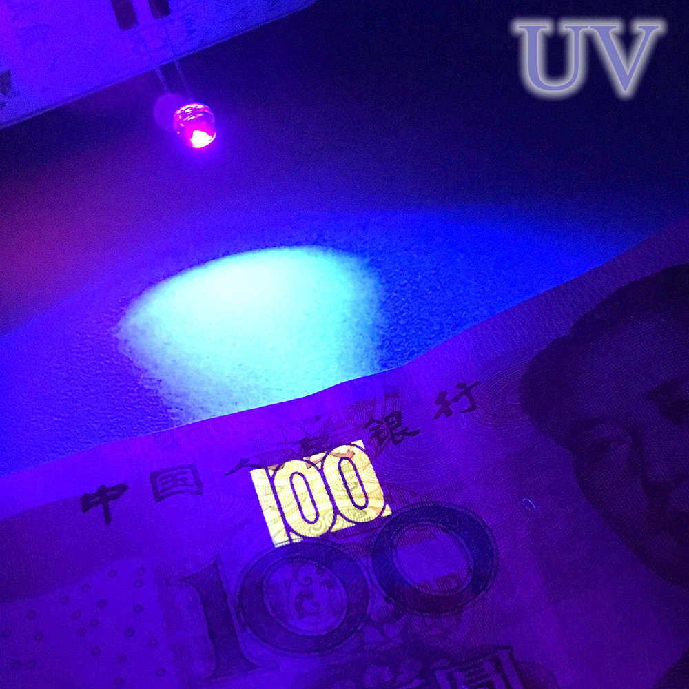 %E3%80%90GlobalTrendz%E3%80%91100Pcs%205mm%20Diode%20Led%20Straw%20Hat%20UV%20Purple%20Smd%20Smt%203.0~3.4V%20300~400MCD%20Led%20Water%20Clear%20Super%20Bright%20Wide%20Angle%20Bulb%20%20Lamp%20Diodes%20-%20Image%202