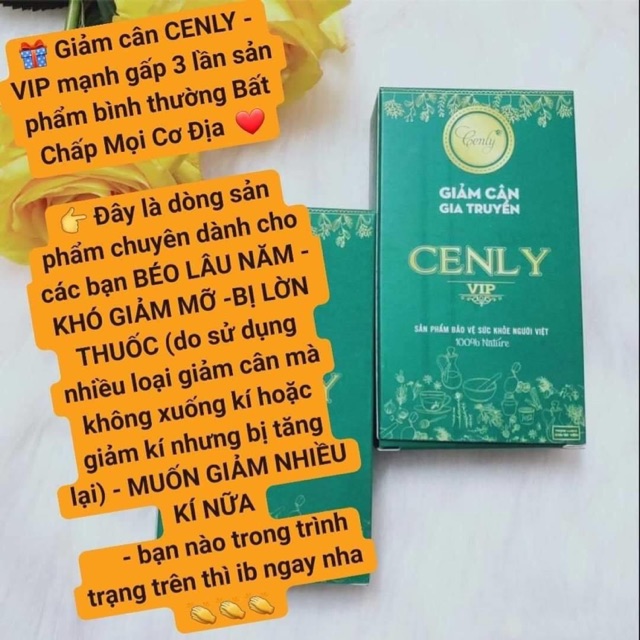 Giảm Cân Cấp tốc CENIY VIP [ Giảm cân 1 liệu trình 3-5kg ]
