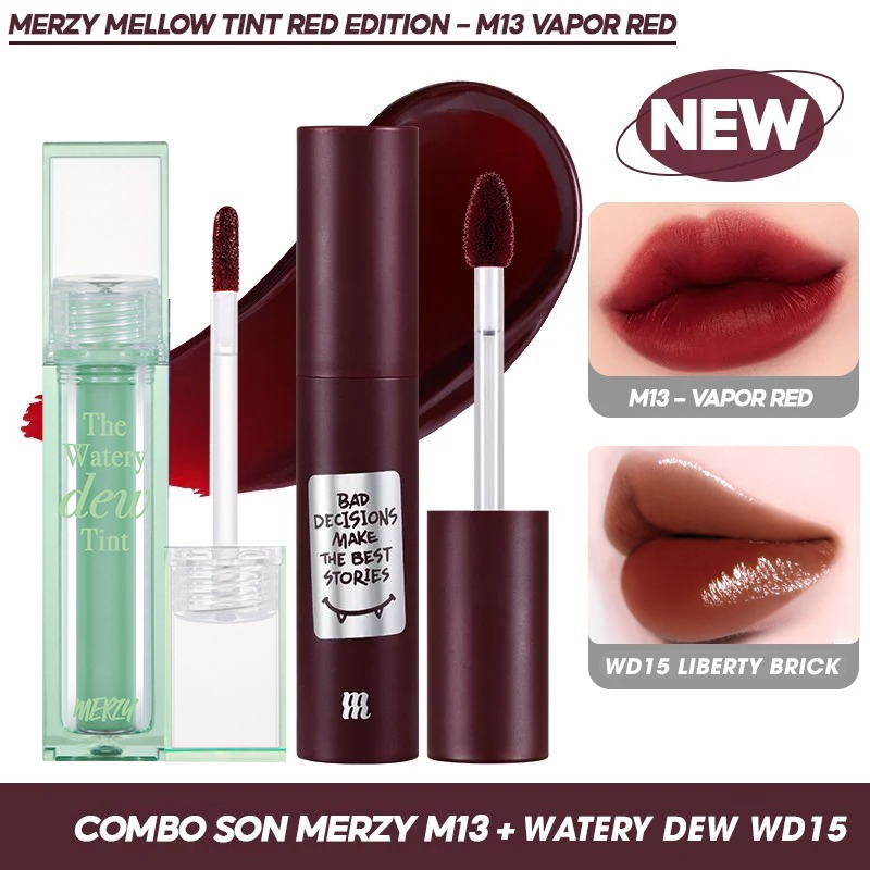 Son kem lì hàn quốc mịn mướt, tôn da merzy noir in the mellow tint 4g