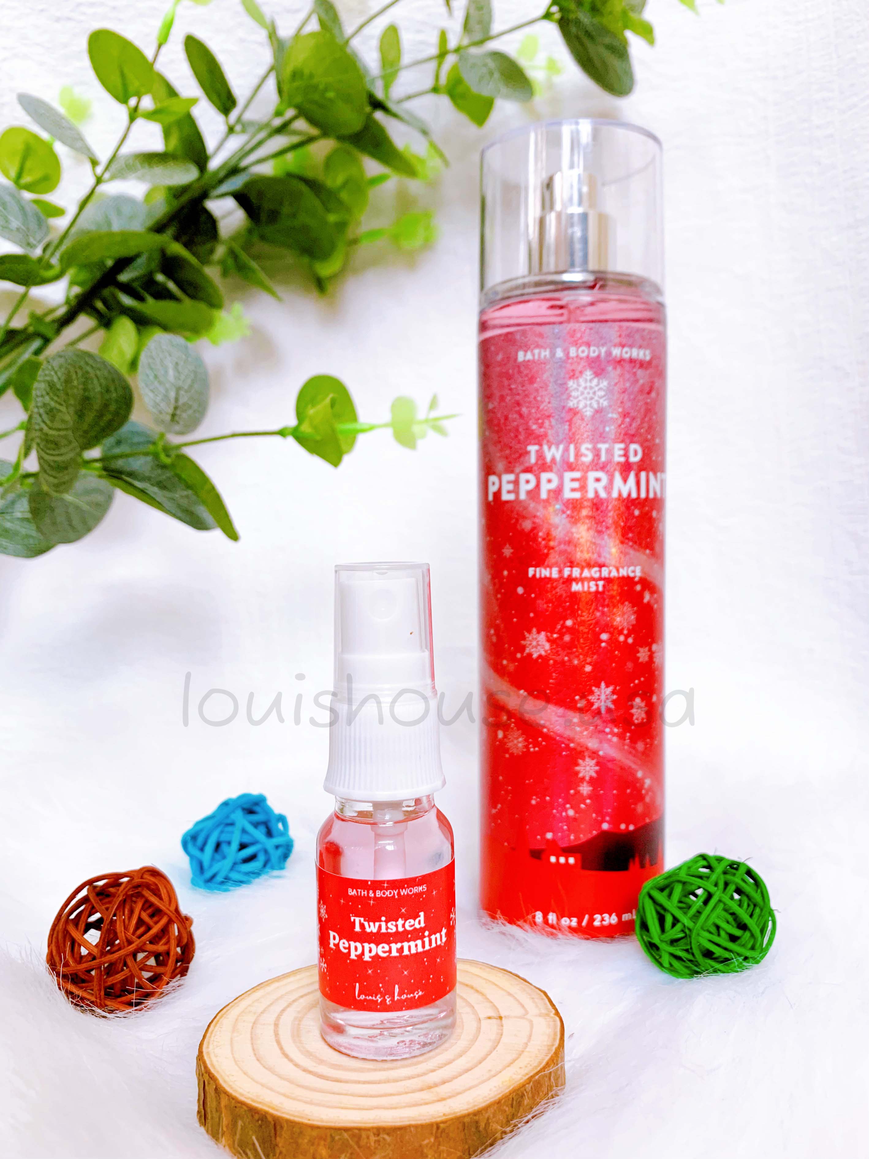 [ Mini 10ml & 36ml ] TWISTED PEPPERMINT - Xịt thơm toàn thân Bath & Body Works Mỹ