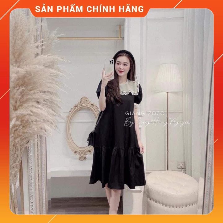 Váy bầu thời trang thiết kế chất lụa hoa freesize từ 45 đến 70kg