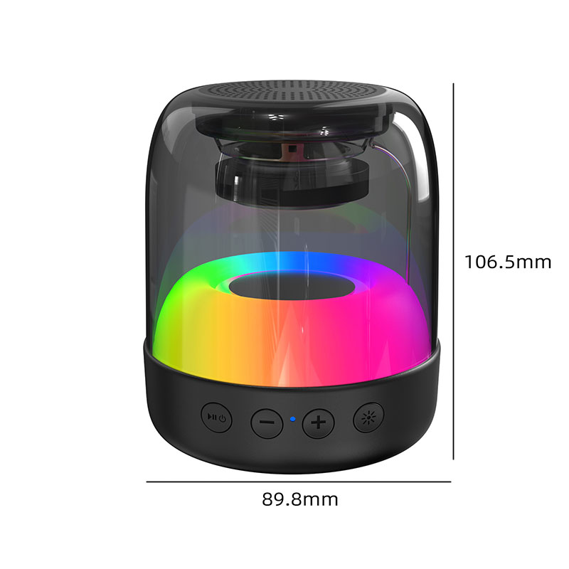 KUDIXIONG Wireless Bluetooth Speaker Portable Mini Subwoofer Colorful Atmosphere Light Bluetooth Small Speaker