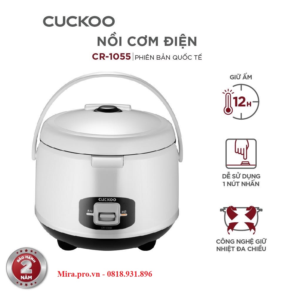Nồi cơm điên cuckoo CR-1055B/ CR-1055 1.8L