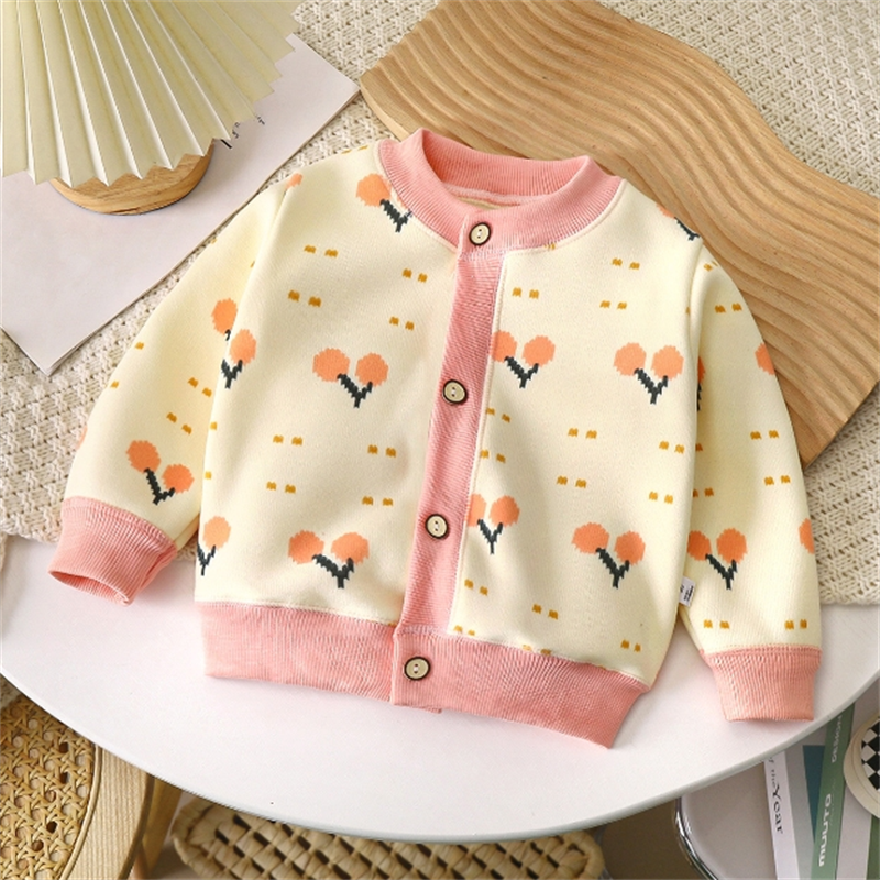 Baby Velvet Knitwear Baby Girl Sweater For Year Baby Boy QINN