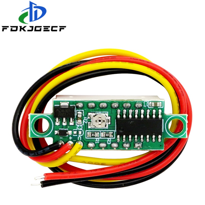 0.28 inch DC 0-100V 3-Wire Mini Đo vôn kế Vôn kế Màn hình LED Bảng điều khiển kỹ thuật số vôn kế đồng hồ dò công cụ GIÁM SÁT MẠCH tích hợp