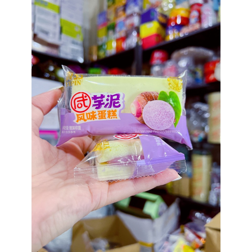 Bánh bông lan yipin vị khoai môn