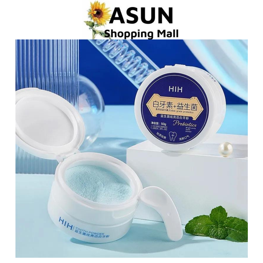 Bột trắng răng hih 50g làm sạch răng, trắng sáng, thơm miệng tooth power