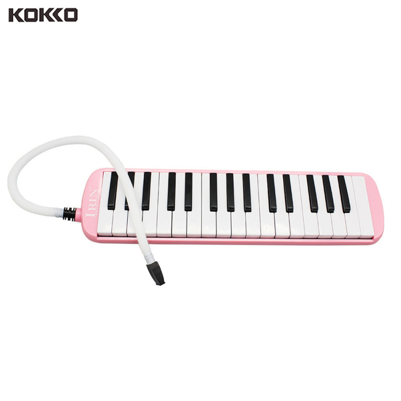 32 Key Piano Style Melodica with Deluxe Carrying Case Organ Accordion Mouth Piece Blow Key Board Instrument
