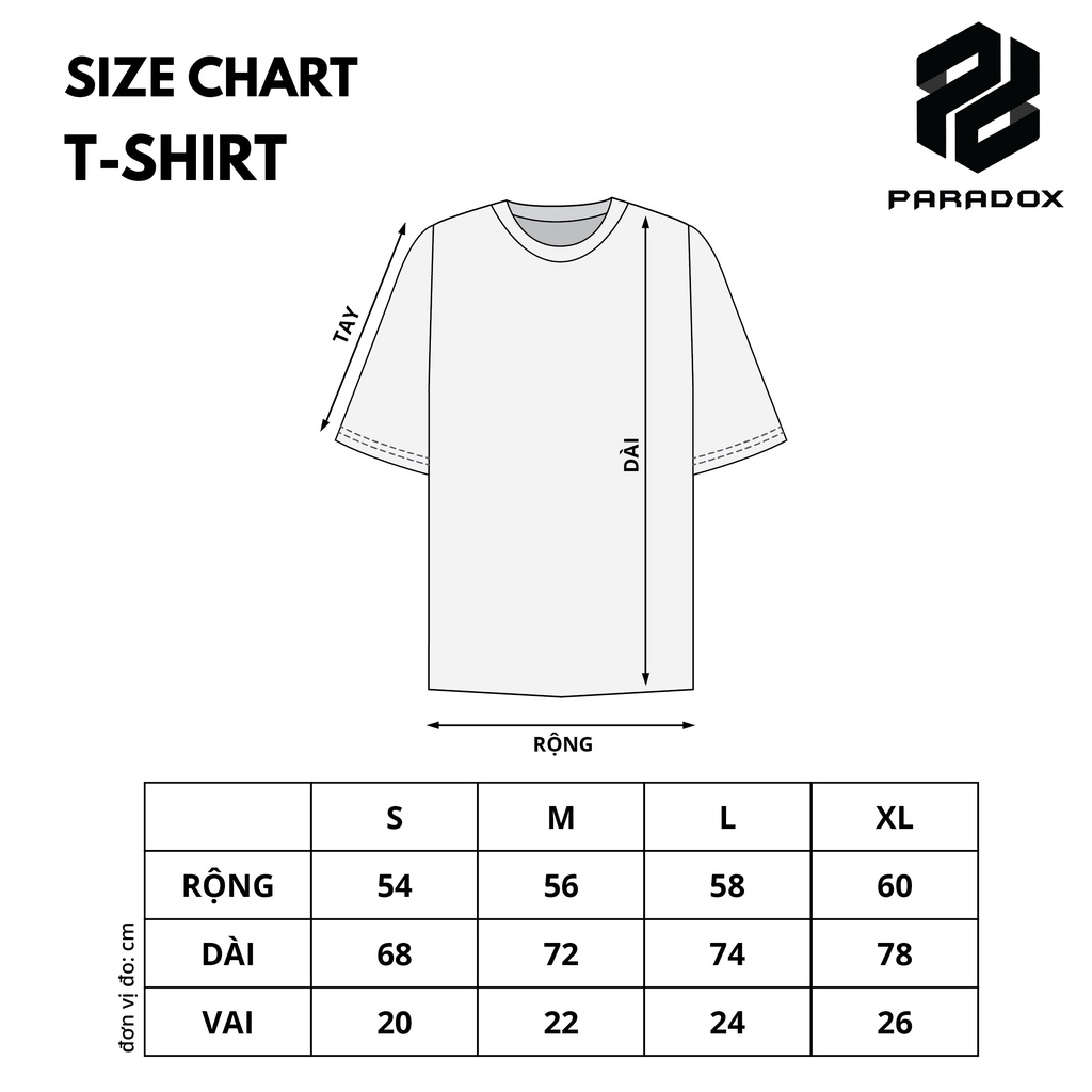 PARADOX Áo thun VERTICAL EMBOSSING TEE