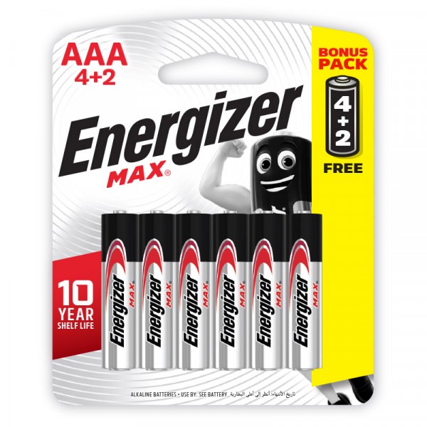 [HCM]Combo Khuyến Mãi 6 viên Pin Đũa AAA Energizer Alkaline 1.5V (Nhập Khẩu Singapore Chính Hãng)