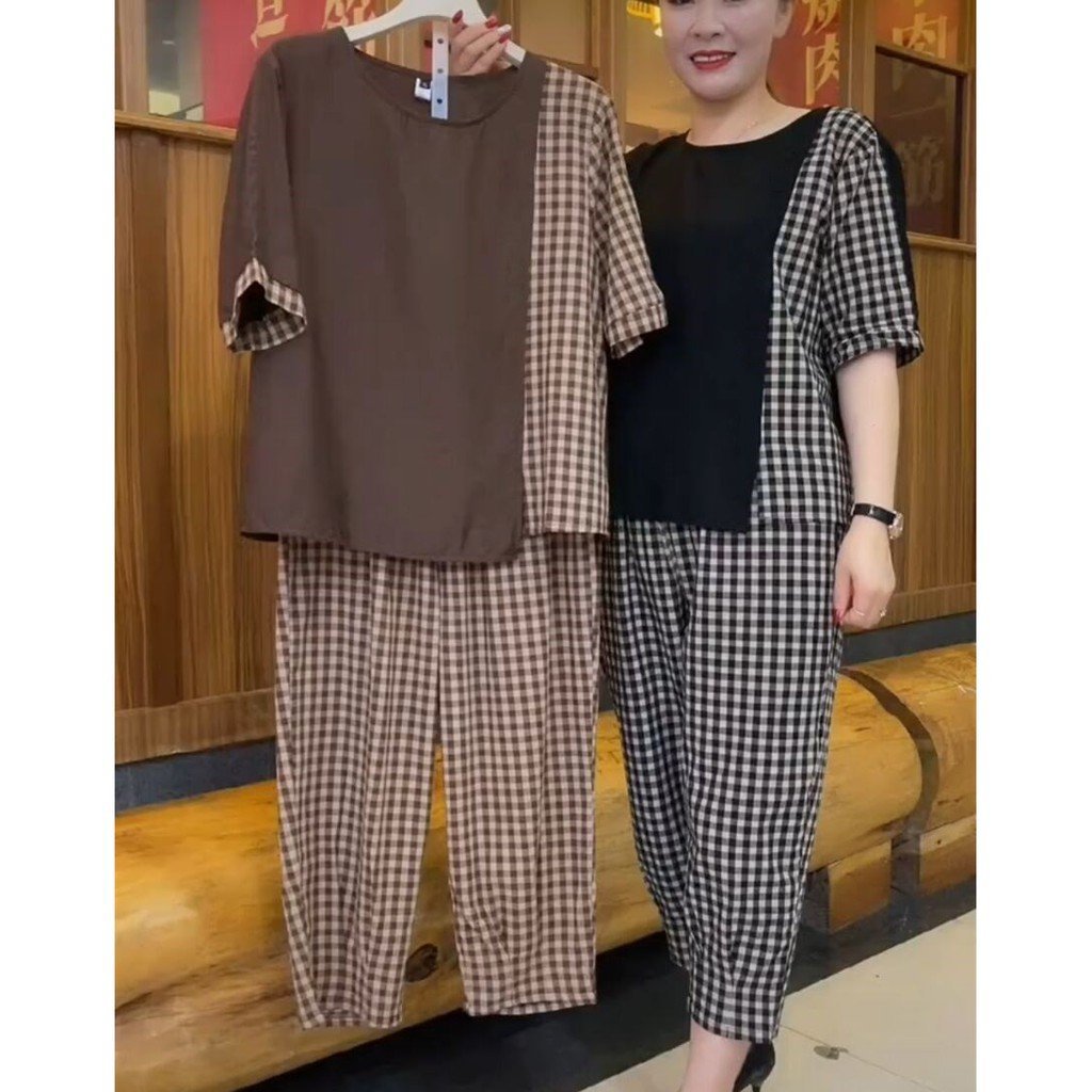 Bộ Đũi phối kẻ hàng loại 1 cao cấp full size (Mã T57)