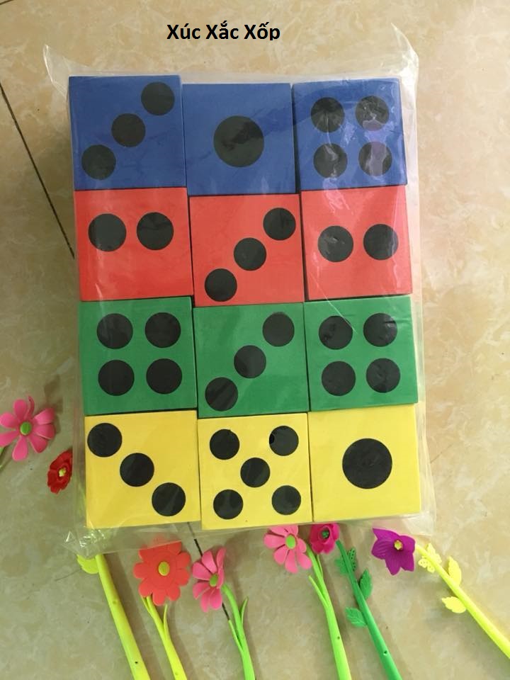 Xúc Xắc Xốp To 6,3cm