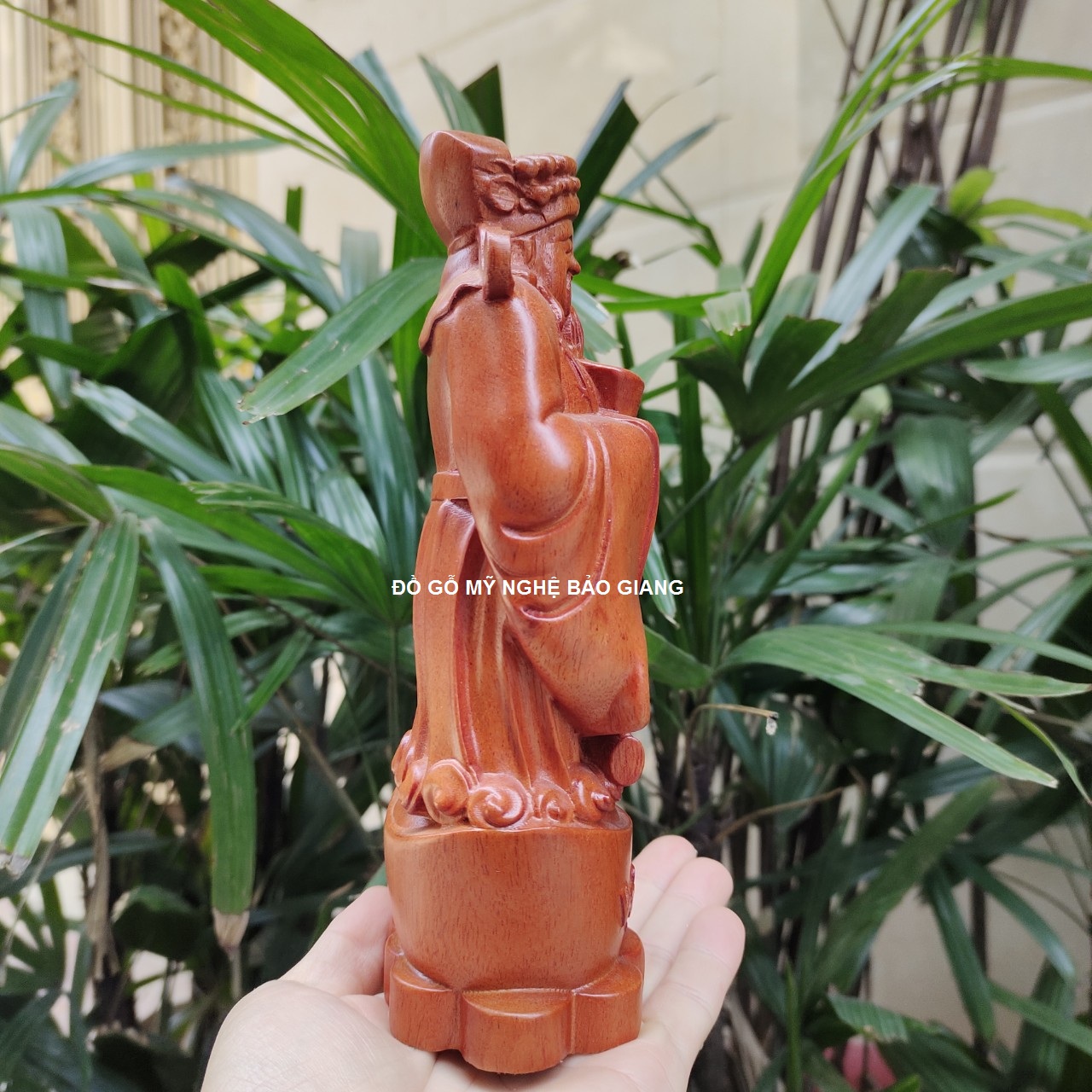 Tượng thần tài gỗ hương cao 20cm