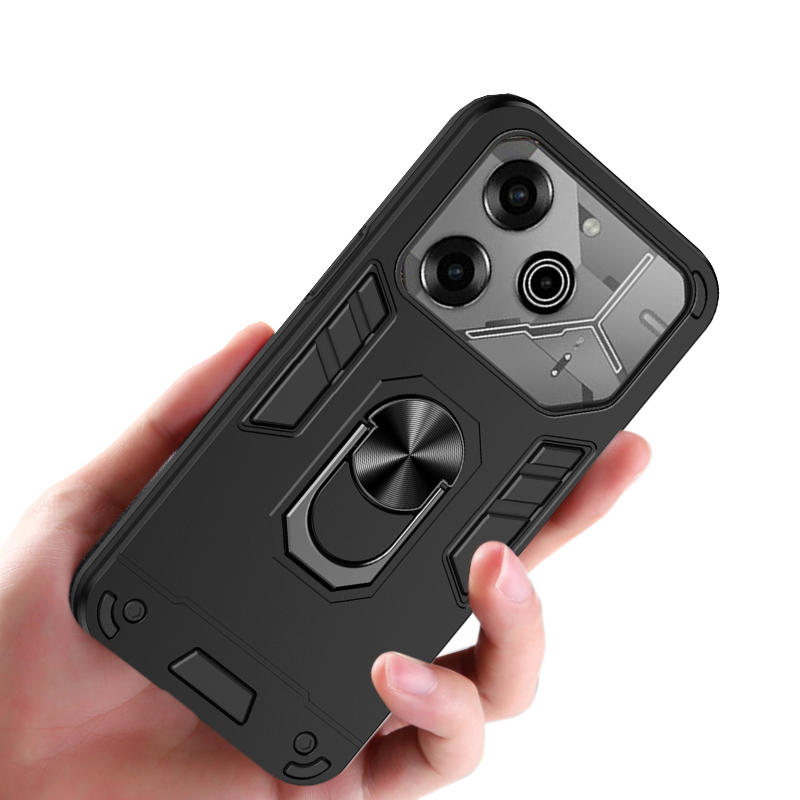 Phone cover For Tecno Pova 6 Pro case Shockproof Armor Stand with Holder Car adsorb Ring case shell For Tecno Pova 6Pro Cases Housing.
