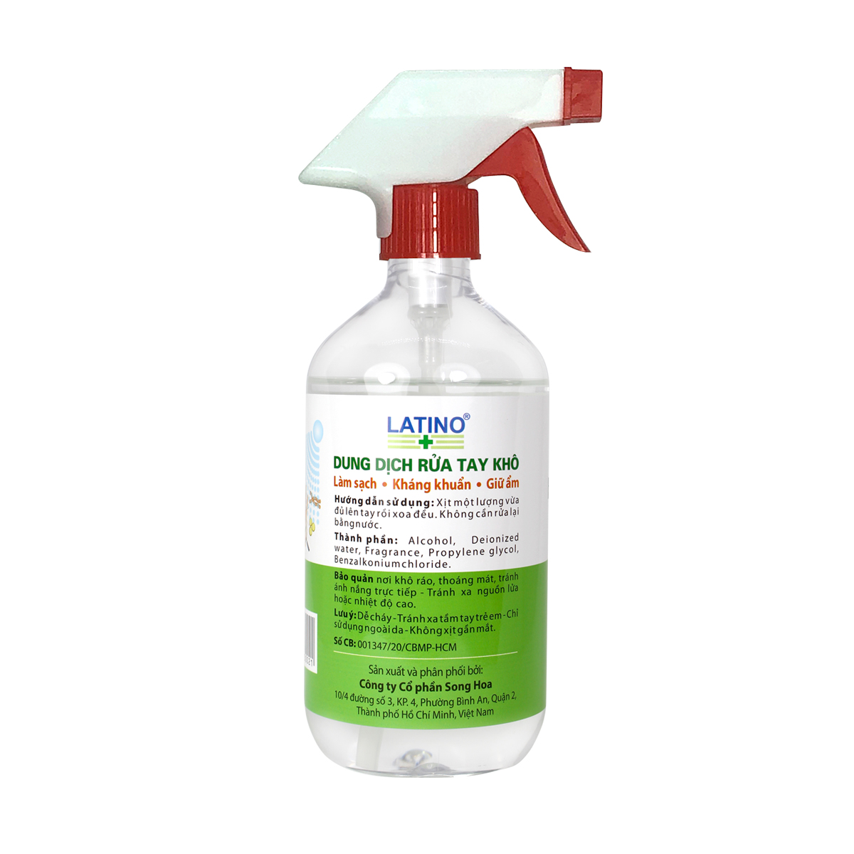 Dung dịch rửa tay khô Latino (500ml)