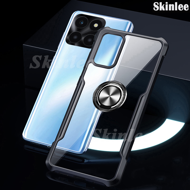 Phone%20case%20For%20Honor%20X6B%20Back%20cover%20Hard%20Phone%20Case%20Clear%20Transparent%20Shockproof%20Car%20Navigation%20Holder%20Ring%20for%20Honor%20X6B%20Phone%20Casing%20-%20Image%203