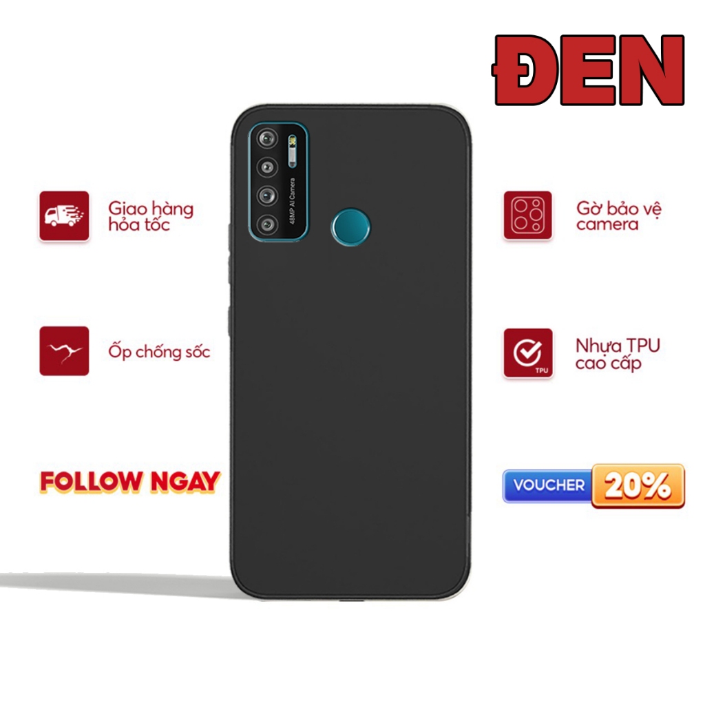 Ốp lưng vsmart live / live 4 mềm dẻo,hạn chế bám bụi,vân tay chất nhựa tpu
