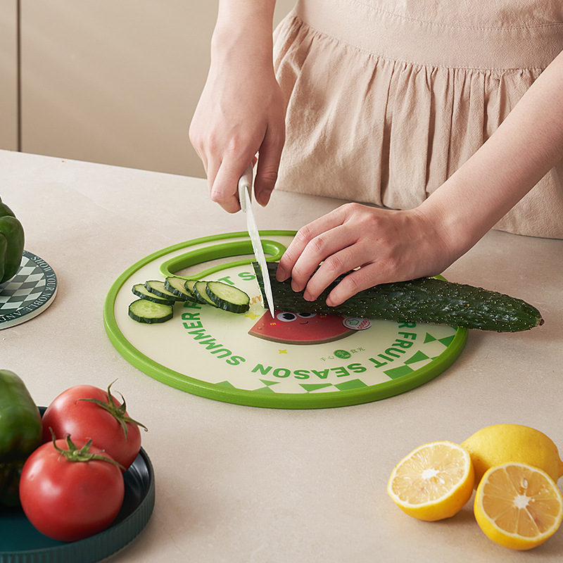 cutting board, food grade plastic chopping board, kitchen antibacterial and mildew-proof double-sided cutting board, cutting board