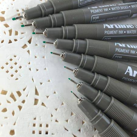 Bút vẽ kỹ thuật Artline - Green