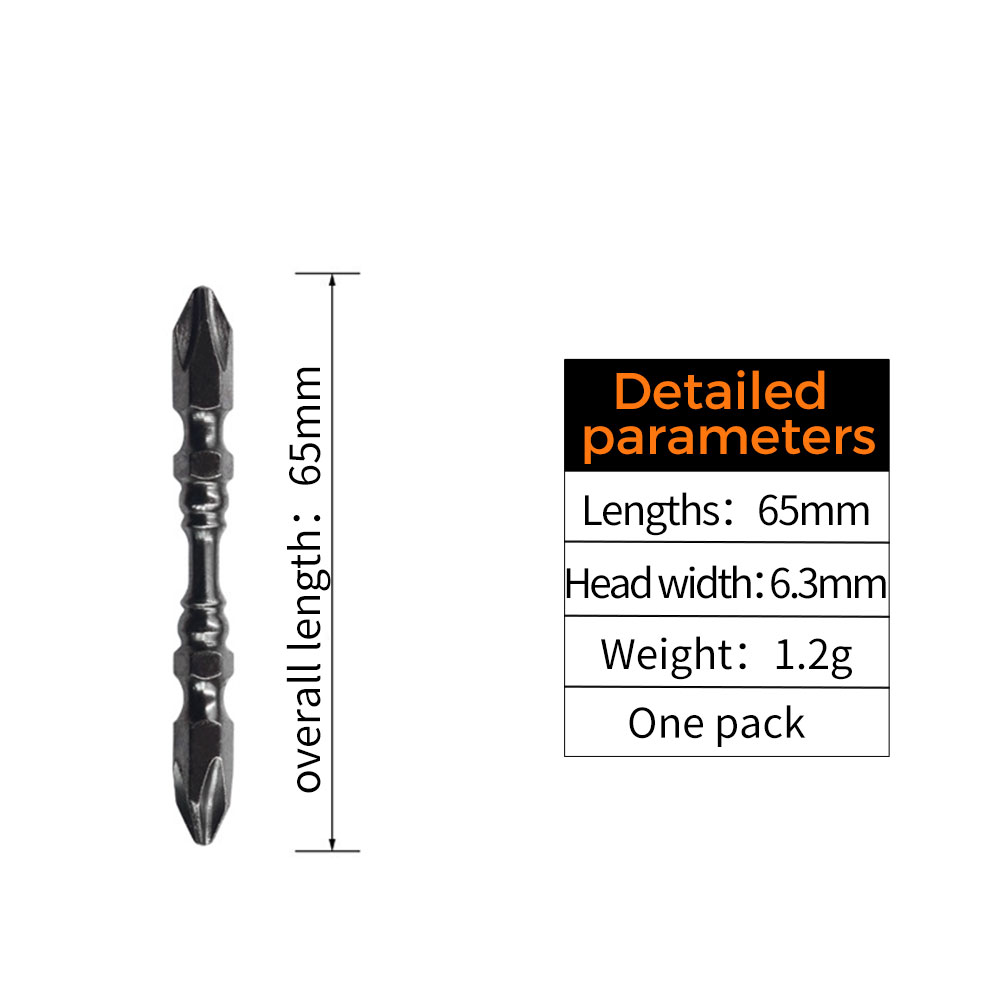Ziqqucu Phillips Screwdriver Ph2 Hardness Magnetic Screwdriver Bit Hexagonal Handle Electric Screwdriver Bit